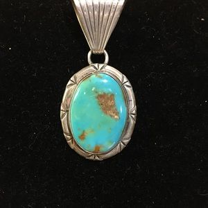 Sterling Silver Turquoise Pendant